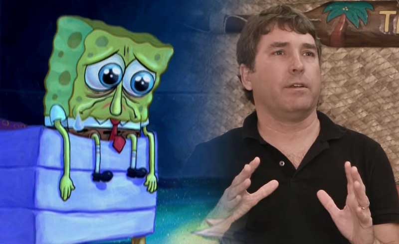 SpongeBob and the rest of the world mourn the loss of the visionary.