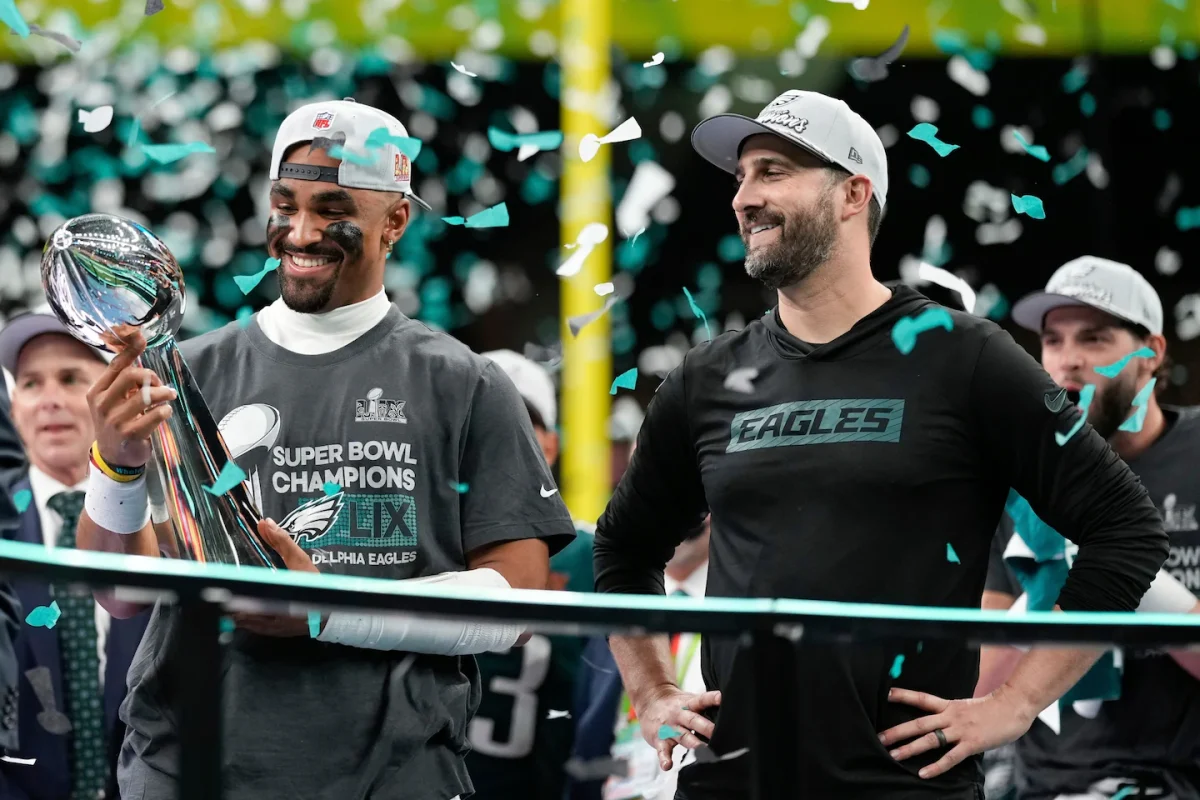 Credit: The Washington Post "Eagles overwhelm Chiefs to win the Super Bowl, shut down a three-peat"