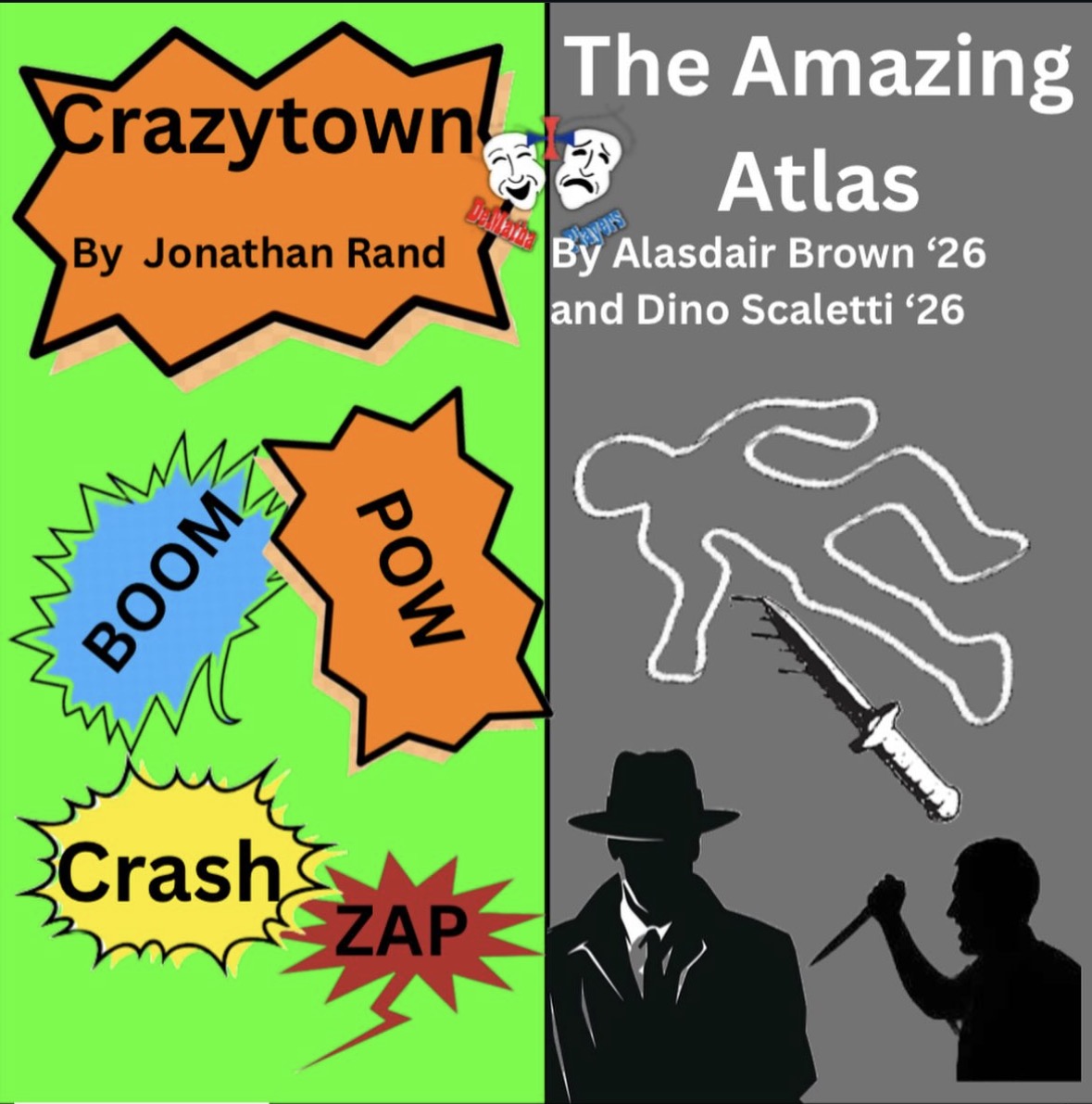 This flyer advertising the shows can be commonly seen around campus.
